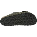 Klapki BIRKENSTOCK Arizona MF Shiny Python Black 1018407