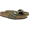 Klapki BIRKENSTOCK Madrid MF Shiny Python Black 1018456