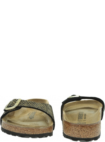 Klapki BIRKENSTOCK Madrid MF Shiny Python Black 1018456