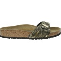 Klapki BIRKENSTOCK Madrid MF Shiny Python Black 1018456