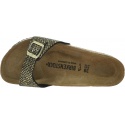 Klapki BIRKENSTOCK Madrid MF Shiny Python Black 1018456