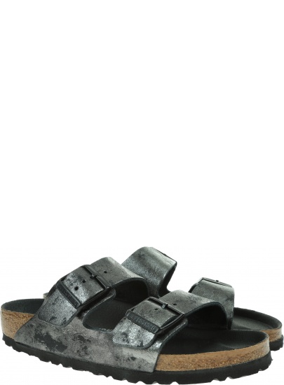 Klapki BIRKENSTOCK Arizona VL Vintage Metallic Black 1019407