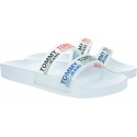 Klapki Damskie TOMMY JEANS Double Strap Pool Slide EN0EN01304 YBR