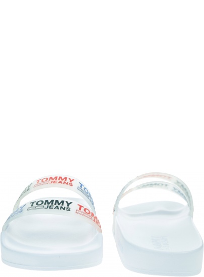 Klapki Damskie TOMMY JEANS Double Strap Pool Slide EN0EN01304 YBR
