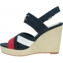 Espadryle Damskie TOMMY HILFIGER Basic Hardware High Wedge Sandal