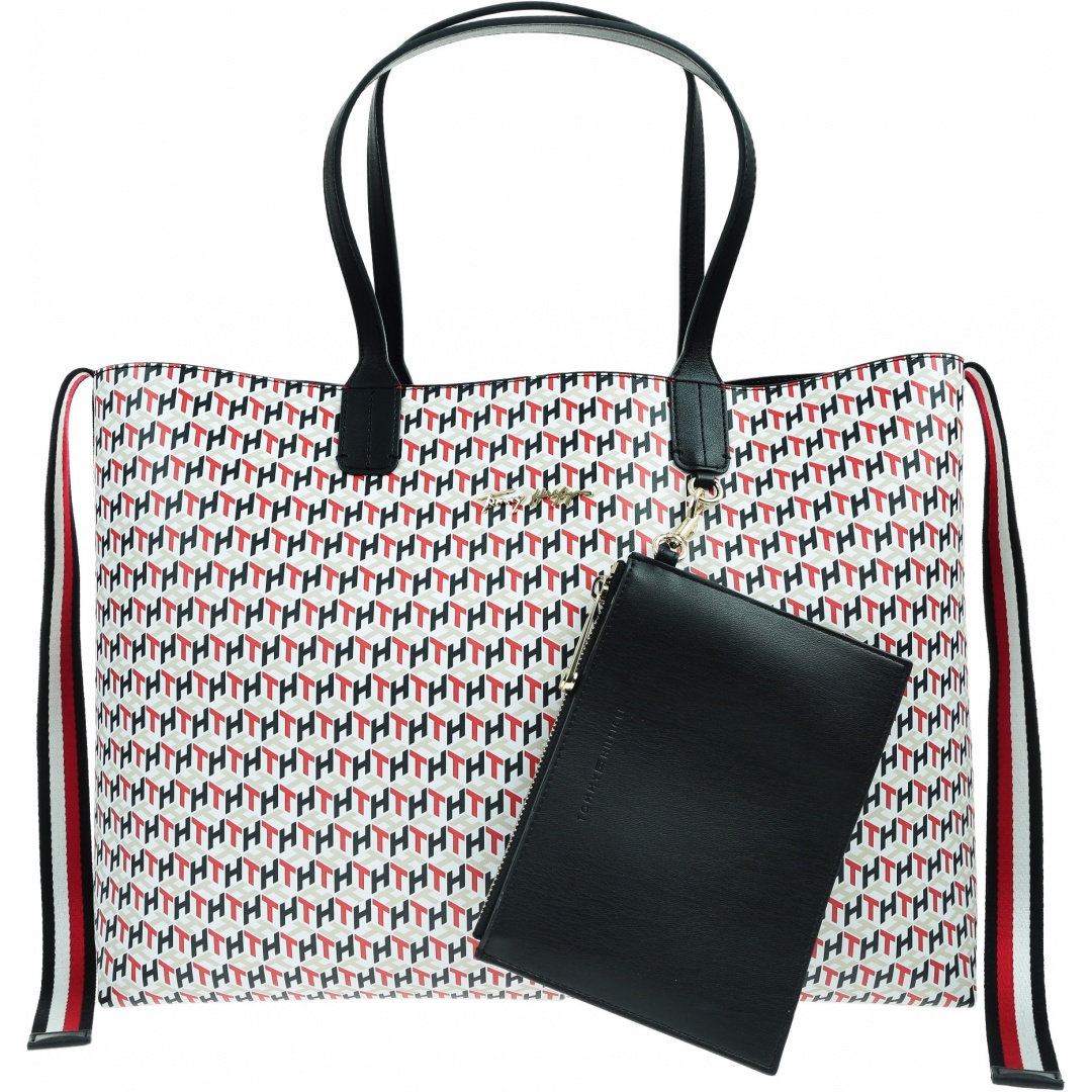Torebka TOMMY HILFIGER Iconic Tommy Tote Monogram AW0AW09660 0GY