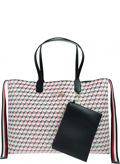 Torebka TOMMY HILFIGER Iconic Tommy Tote Monogram AW0AW09660 0GY