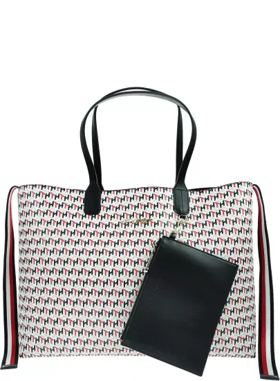 Torebka TOMMY HILFIGER Iconic Tommy Tote Monogram AW0AW09660 0GY