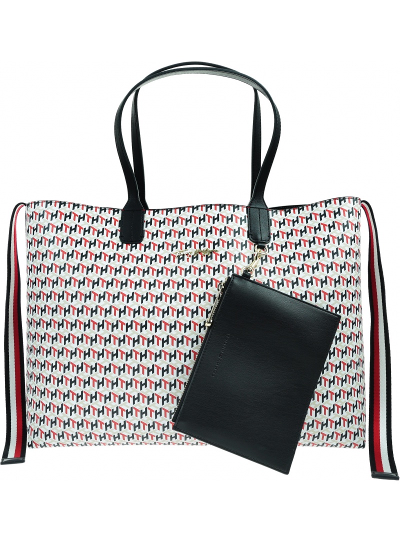 Torebka TOMMY HILFIGER Iconic Tommy Tote Monogram AW0AW09660 0GY Torebka TOMMY HILFIGER Iconic Tommy Tote Monogram AW0AW09660 0GY