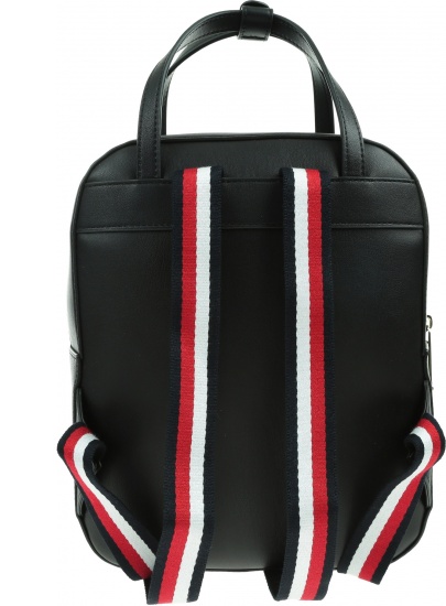 Czarny Plecak TOMMY HILFIGER Iconic Tommy Backpack AW0AW09661 BDS