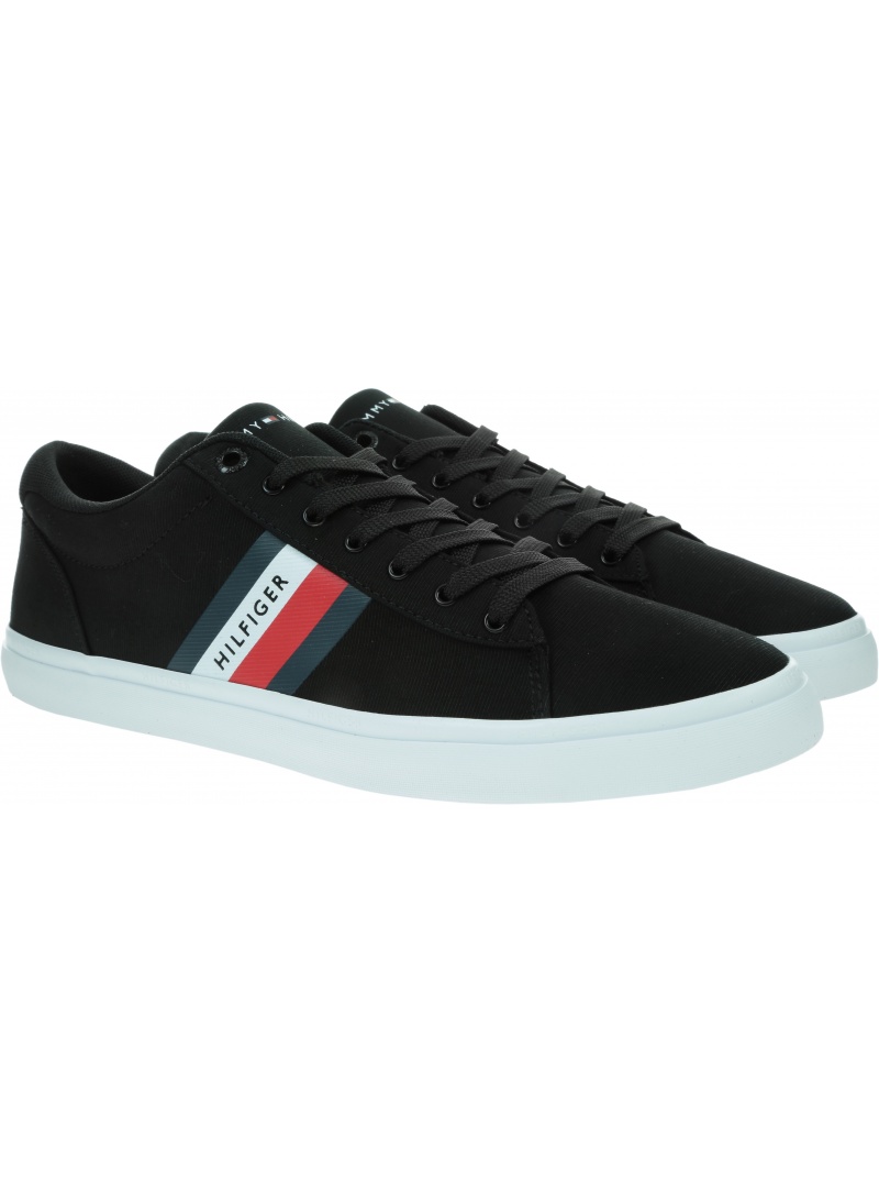 Sneakersy Męskie TOMMY HILFIGER Essential Stripe FM0FM03389 BDS