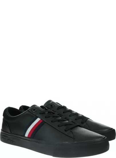 Sneakersy Męskie TOMMY HILFIGER Corporate Leather Sneaker FM0FM03397 BDS