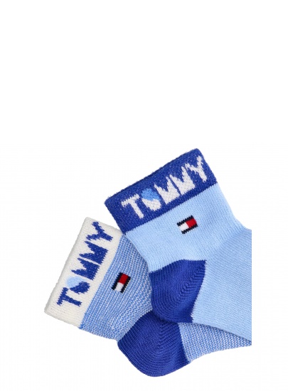 Niebieskie Skarpetki Dziecięce TOMMY HILFIGER 100002320 002 (2-Pak)