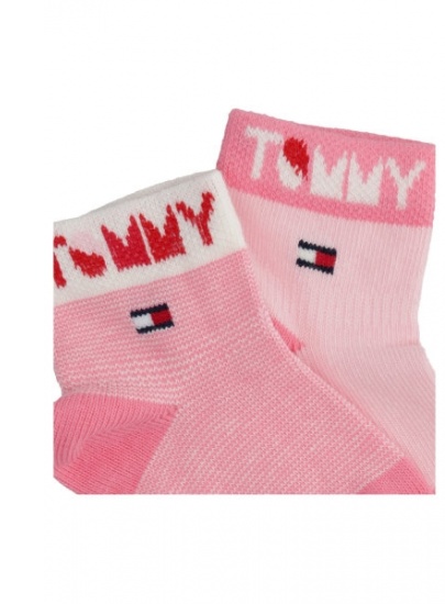 Różowe Skarpetki Dziecięce TOMMY HILFIGER 100002320 003 (2-Pak)