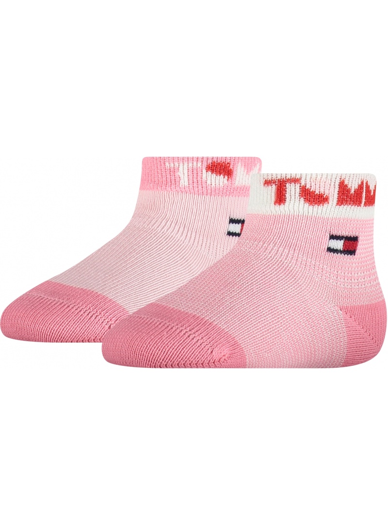 Różowe Skarpetki Dziecięce TOMMY HILFIGER 100002320 003 (2-Pak)