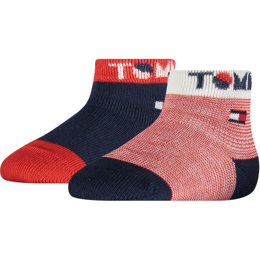 Kolorowe Skarpetki Dziecięce TOMMY HILFIGER 100002320 001 (2-Pak)