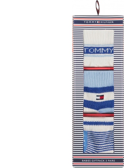 Skarpetki Dziecięce TOMMY HILFIGER 100002326 002 (3-Pak)