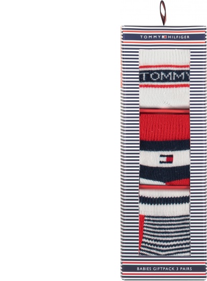 Skarpetki Dziecięce TOMMY HILFIGER 100002326 001 (3-Pak)