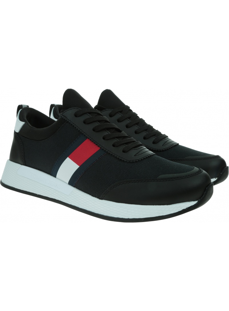 Sneakersy Męskie TOMMY JEANS Flexy Lycra Tommy EM0EM00632 BDS