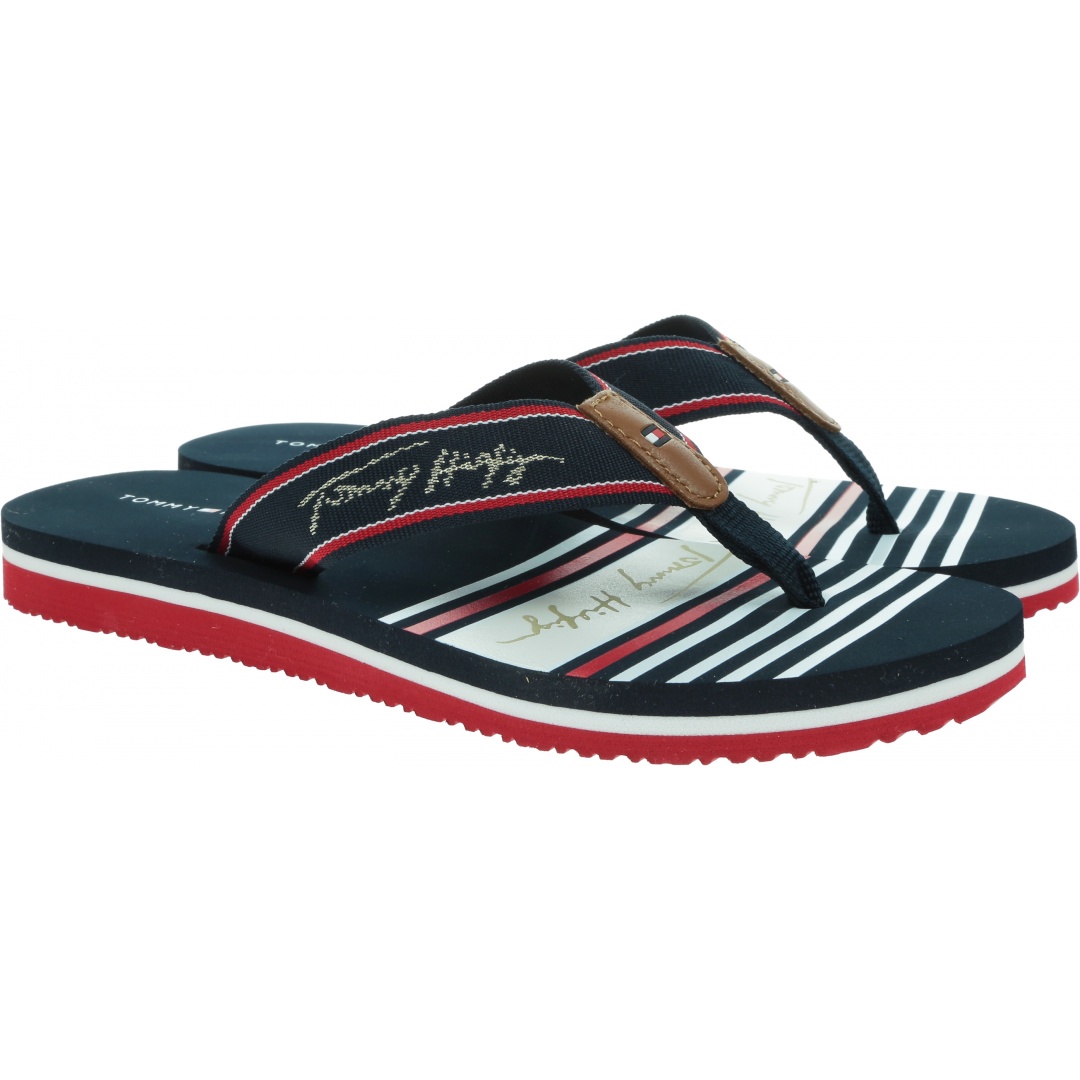 Japonki Damskie TOMMY HILFIGER Tommy Signature Beach Sandal FW0FW05662 0GY