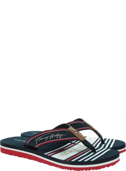 Japonki Damskie TOMMY HILFIGER Tommy Signature Beach Sandal FW0FW05662 0GY