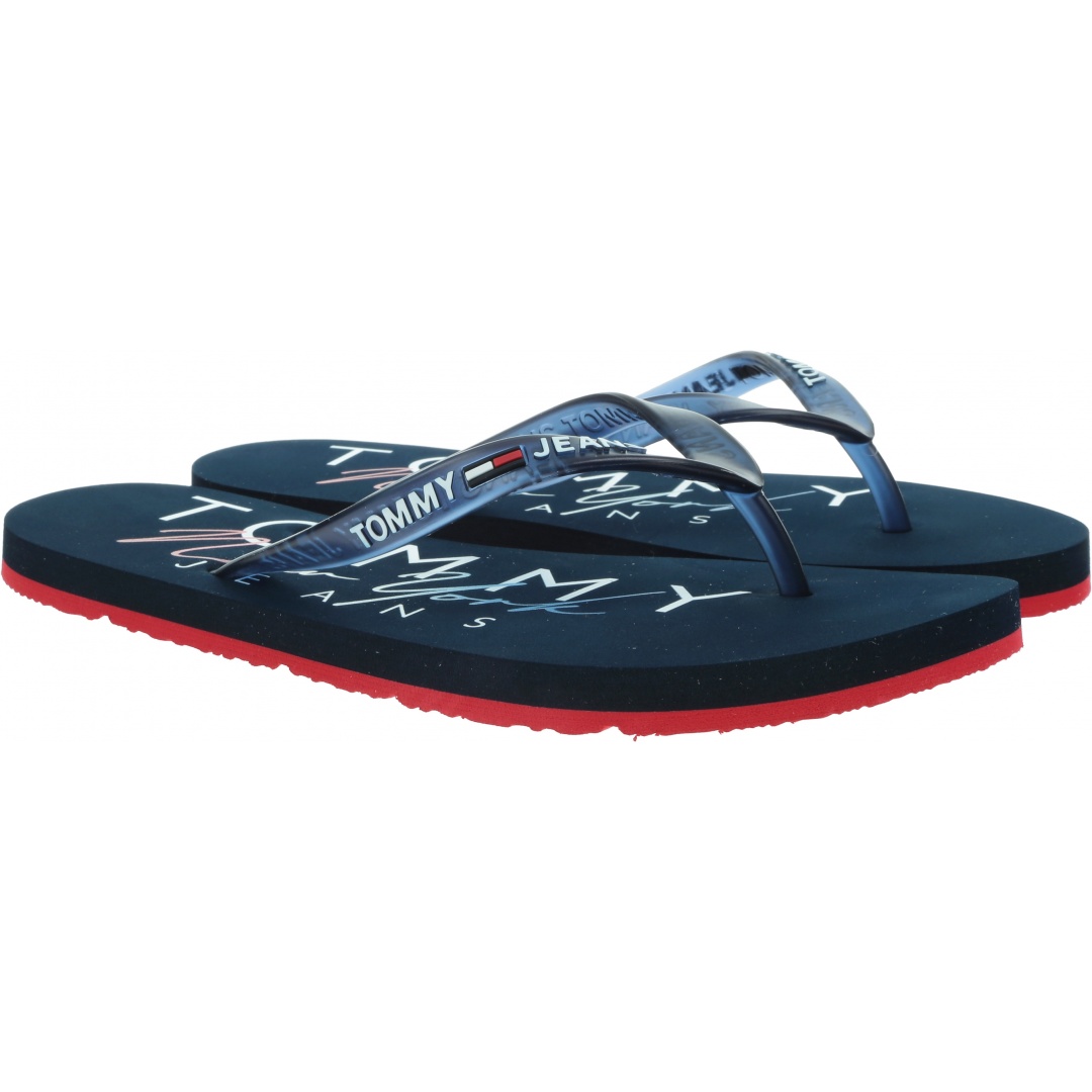 Japonki Damskie TOMMY JEANS Rubber Thong Beach EN0EN01302 C87