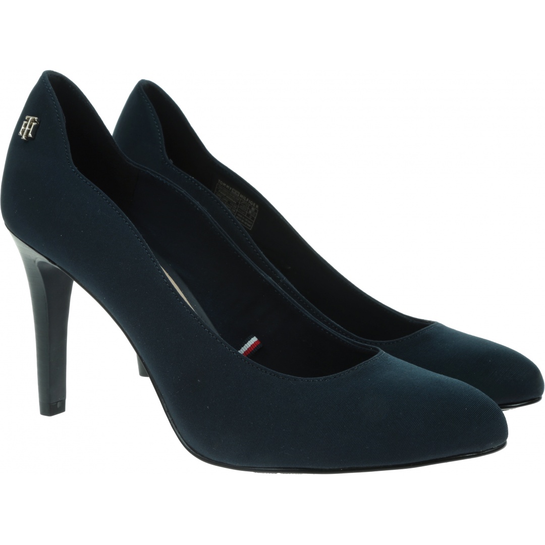 Granatowe Czółenka TOMMY HILFIGER Tommy Essential FW0FW05644 DW5