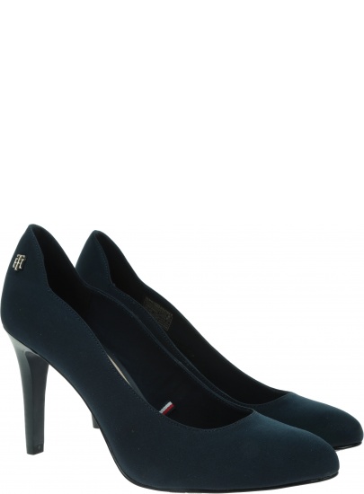 Granatowe Czółenka TOMMY HILFIGER Tommy Essential FW0FW05644 DW5