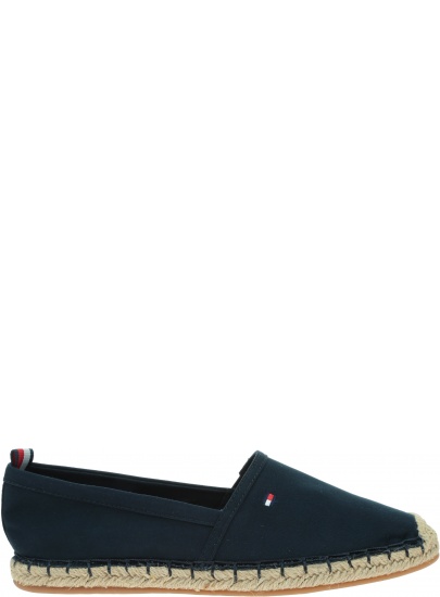 Espadryle Damskie TOMMY HILFIGER Basic Tommy Flat Espadrille FW0FW04827 DW5