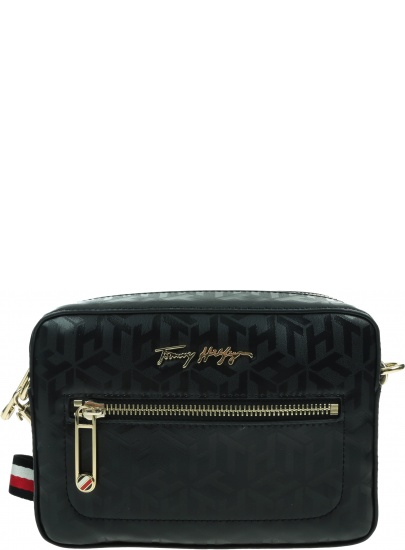 Granatowa Torebka TOMMY HILFIGER Iconic Tommy Camera Bag AW0AW09653 DW5