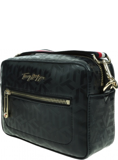 Granatowa Torebka TOMMY HILFIGER Iconic Tommy Camera Bag AW0AW09653 DW5
