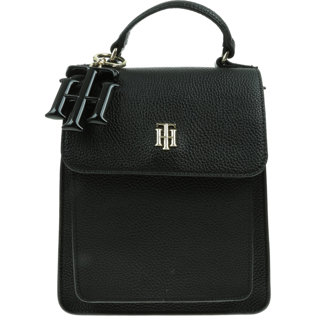 Czarny Plecak TOMMY HILFIGER Th Soft Backpack AW0AW09837 BDS