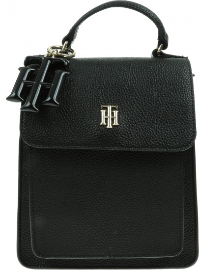 Czarny Plecak TOMMY HILFIGER Th Soft Backpack AW0AW09837 BDS