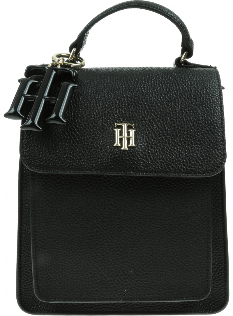 Czarny Plecak TOMMY HILFIGER Th Soft Backpack AW0AW09837 BDS