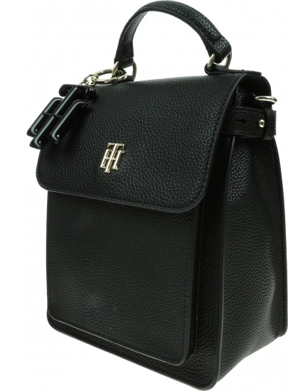 Czarny Plecak TOMMY HILFIGER Th Soft Backpack AW0AW09837 BDS