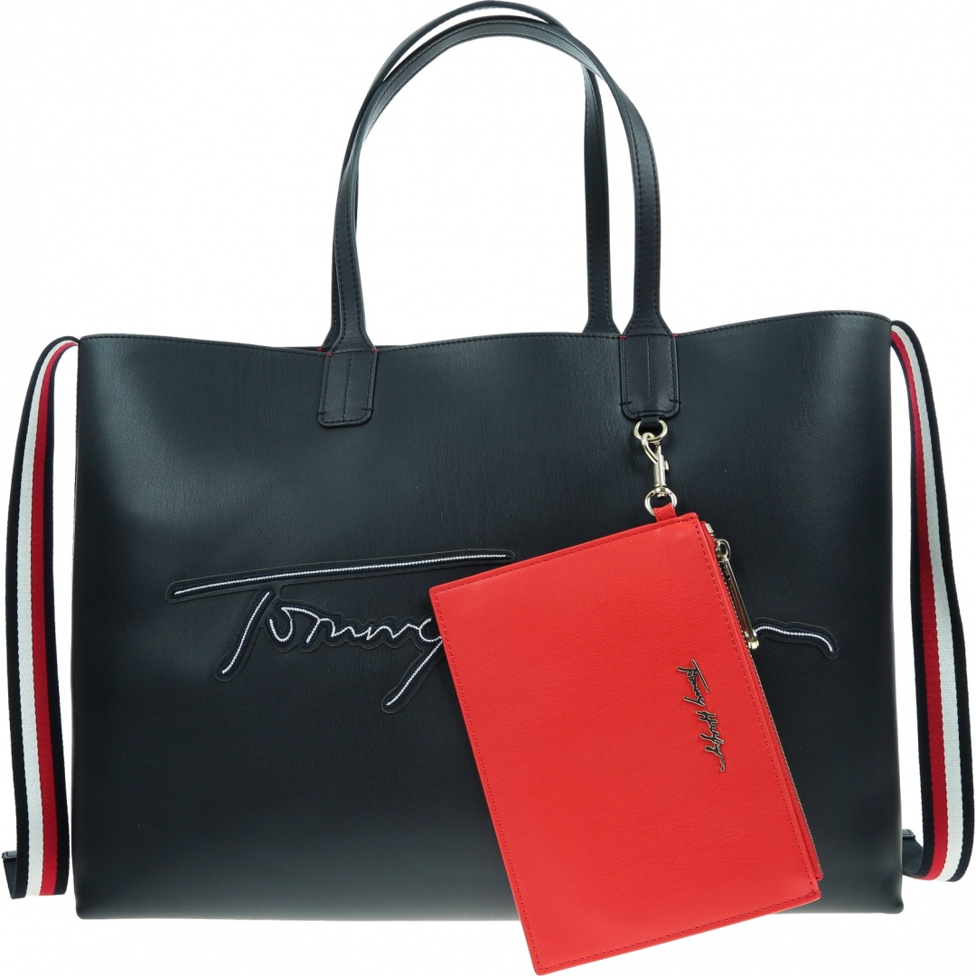 Torebka TOMMY HILFIGER Iconic Tommy Tote AW0AW09707 DW5