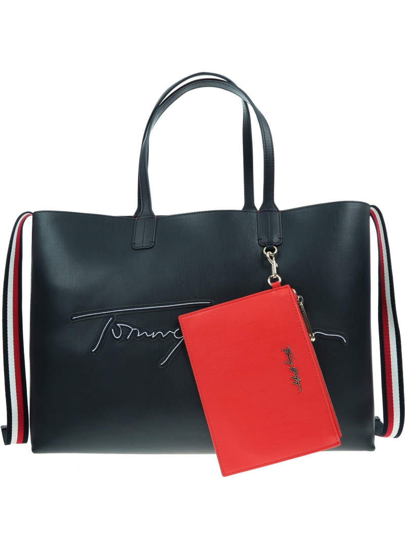 Torebka TOMMY HILFIGER Iconic Tommy Tote AW0AW09707 DW5 Torebka TOMMY HILFIGER Iconic Tommy Tote AW0AW09707 DW5