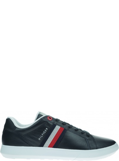 Sneakersy Męskie TOMMY HILFIGER Essential Leather Sneaker FM0FM03424 DW5