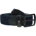Granatowy Pasek TOMMY HILFIGER Dentone Elastic 3.5 AM0AM07316 DW5