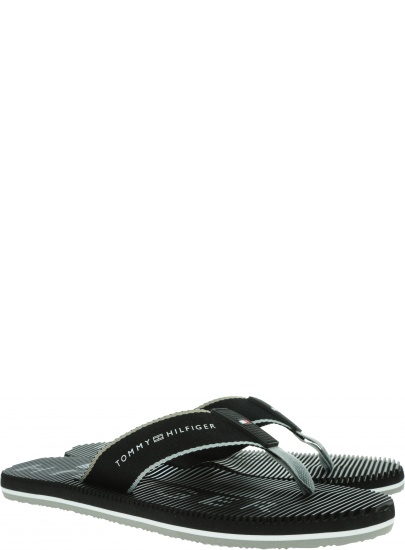 Japonki Męskie TOMMY HILFIGER Massage Footbed Beach FM0FM03386 BDS