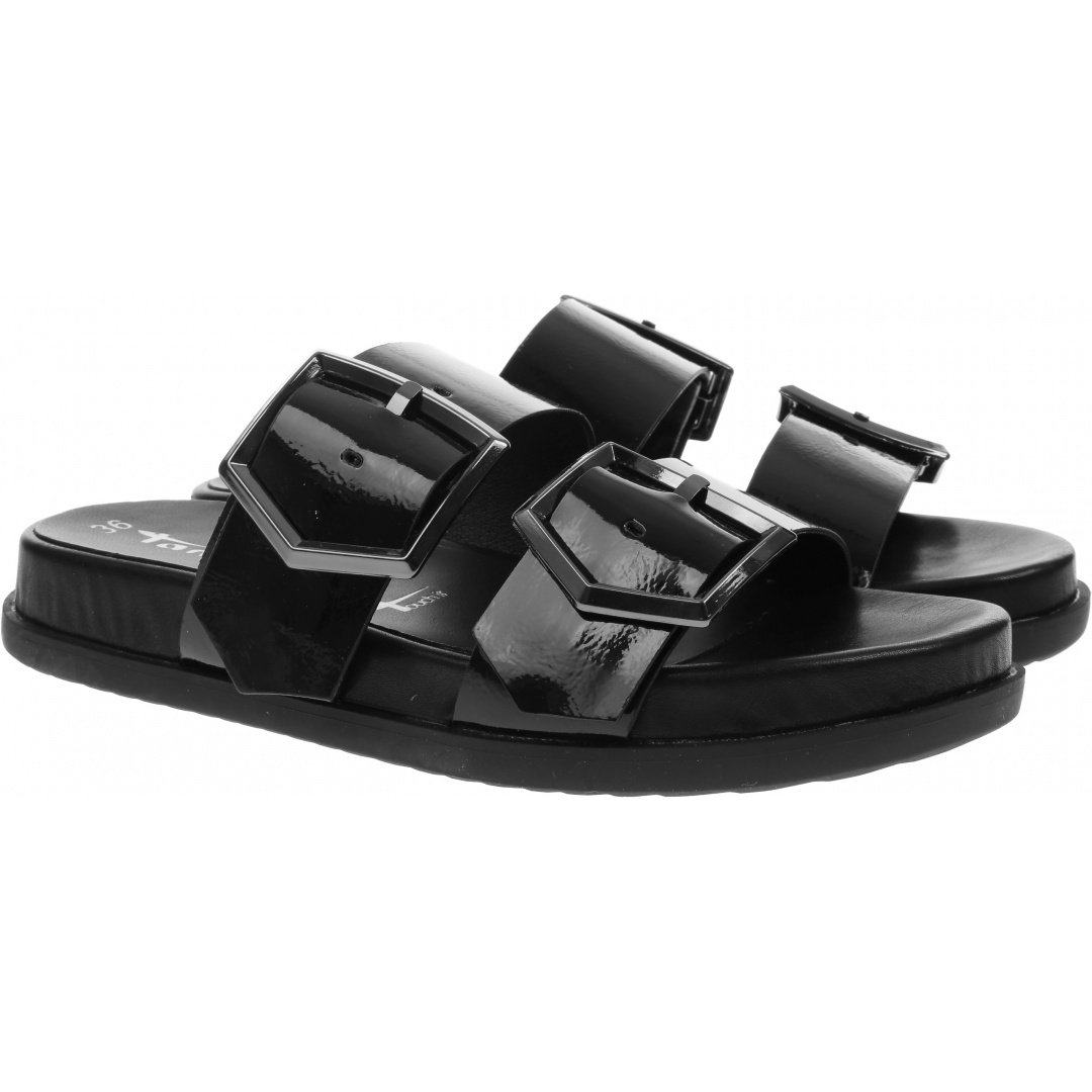 Czarne Klapki TAMARIS 1/1-27246-36 018