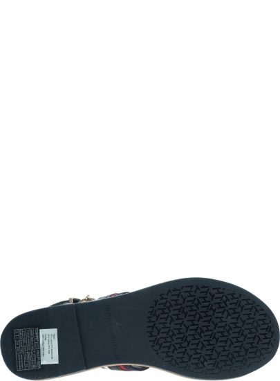 Japonki Damskie TOMMY HILFIGER Shimmery Ribon Flat FW0FW05629 DW5