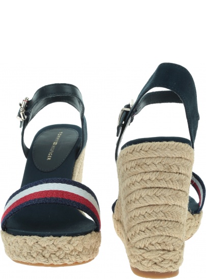 Espadryle TOMMY HILFIGER Shimmery Ribbon High FW0FW05590 DW5