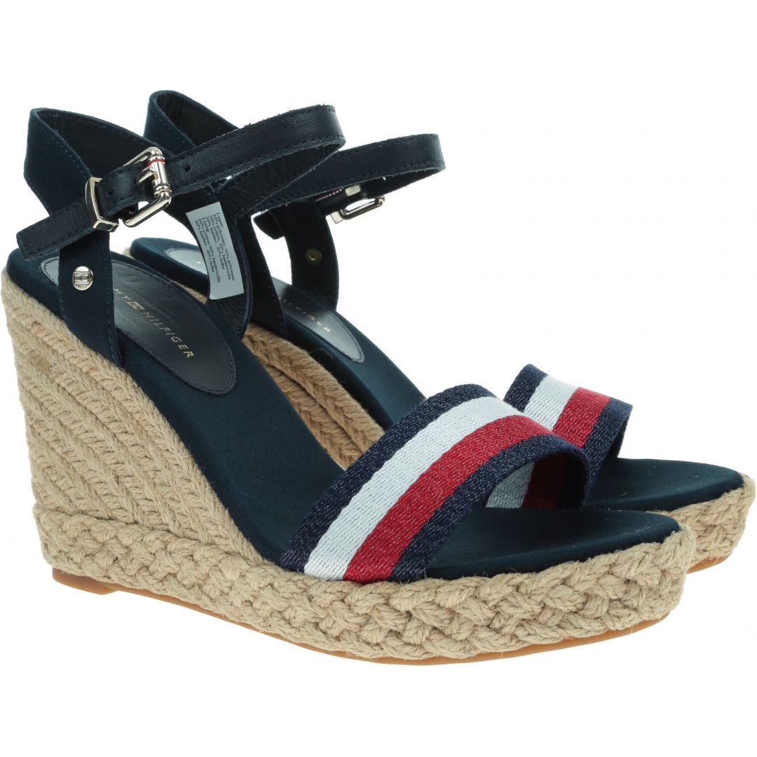 Espadryle TOMMY HILFIGER Shimmery Ribbon High FW0FW05590 DW5