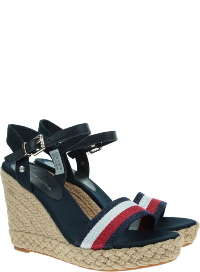 Espadryle TOMMY HILFIGER Shimmery Ribbon High FW0FW05590 DW5