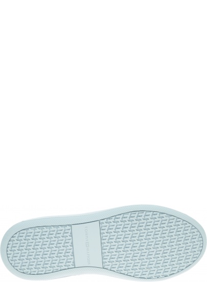 Białe Sneakersy TOMMY HILFIGER Monogram Leather Cup FW0FW05552 YBR