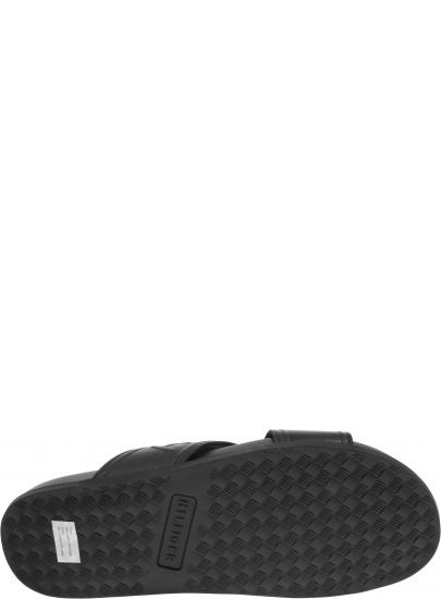 Skórzane Klapki TOMMY HILFIGER Elevated Embossed FM0FM03463 BDS