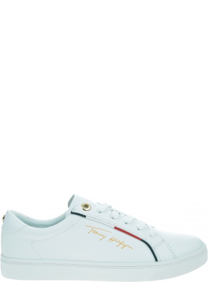 Białe Sneakersy TOMMY HILFIGER Cupsole Sneaker FW0FW05910 YBR
