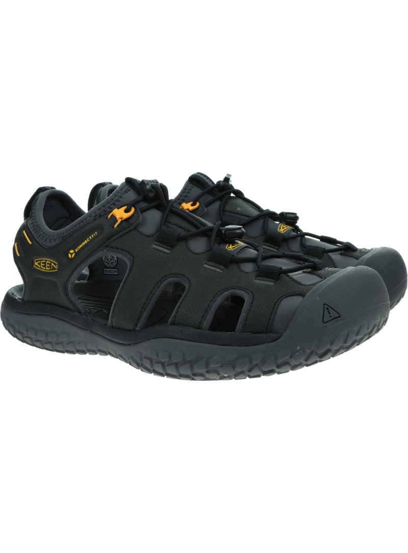 Sportowe Sandały KEEN Solar Sandal 1022246 Black/Gold