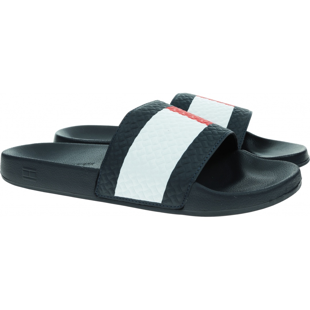 Klapki Męskie TOMMY HILFIGER Embossed Flag Pool FM0FM03643 DW5
